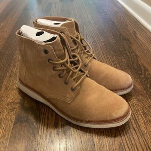 Toms Water Resistant Toffee Suede Porter Boots